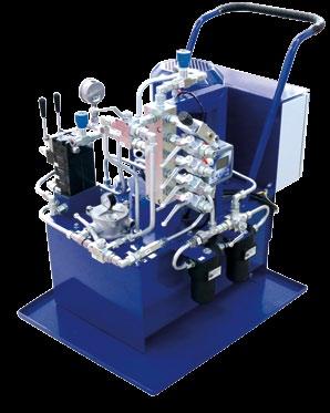 Výroba Vyrábíme typově různé hydraulické agregáty a systémy s elektronickým