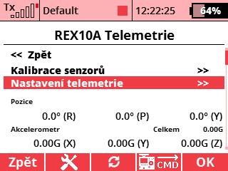 Aktualizace JETI REX Assist verze 1.10 (září 2018) Varování: Po aktualizaci na verzi 1.10 si prosím zkontrolujte veškeré výchylky a zisky ve všech letových režimech.