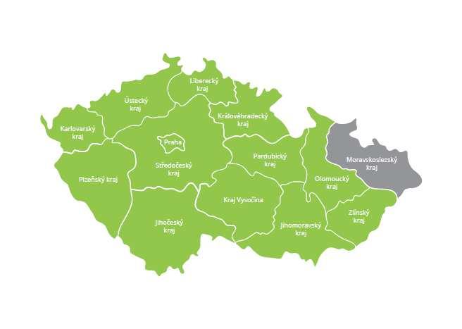 Celkový počet oslovených respondentů činil 14 (v každém kraji jeden koordinátor KPSS). Dotazník vyplnilo a zaslalo zpět 13 koordinátorů ze 14 oslovených.