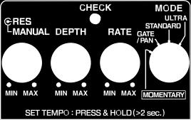 Příklady nastavení Pro kytaru Standard Flanger Stereo