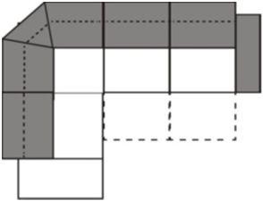 92-111 57-108* Prvky jsou tvořeny z následujících jednotlivých WALLFREE a standartních elementů: 3-sed sestává z: 2x 1,5-sed (ŠS 82 cm) + područka levá/pravá 2,5-sed sestává z: 2x 1,5-sed medium