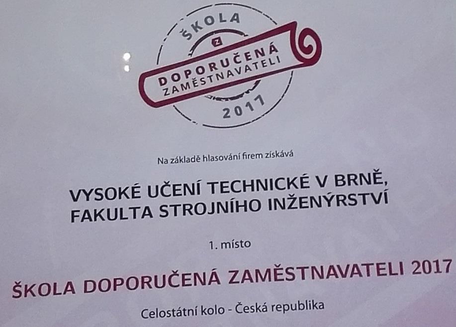 Zaměstnavatelé opakovaně oceňují vysokou úroveň absolventů 55 % absolventů má