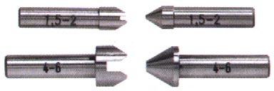 Mìøící nástavky k mikrometrùm na závity - ocelové - dodáváno v páru: 1 ks hrot, 1 ks prizma Závit metrický ISO Závit UNF, UNC Rozmìr mìøicího nástavku 60 60 4 x 15,5 mm 3,5 x 13,5 mm stoupání