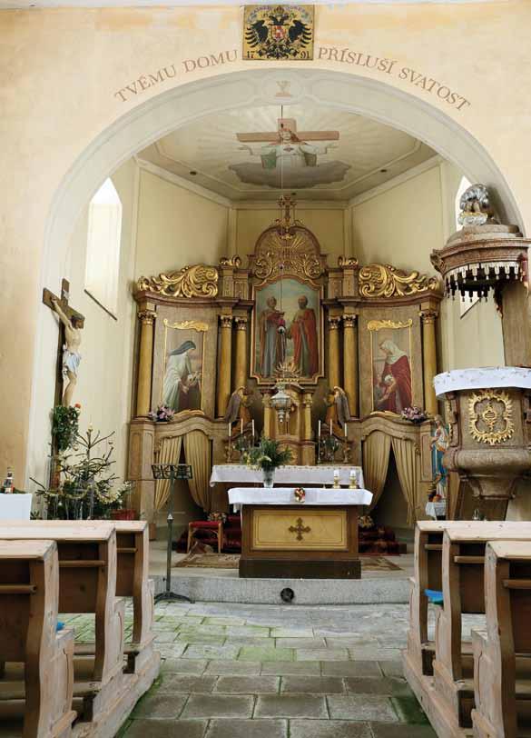 Interiér kostela sv.