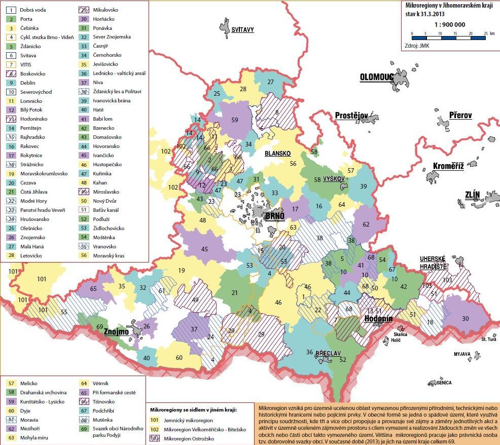 V oblasti regionálního rozvoje je velmi důležitá spolupráce různých subjektů. Významnou součástí regionální spolupráce, která je podporovaná i ze strany kraje, je vytváření mikroregionů.