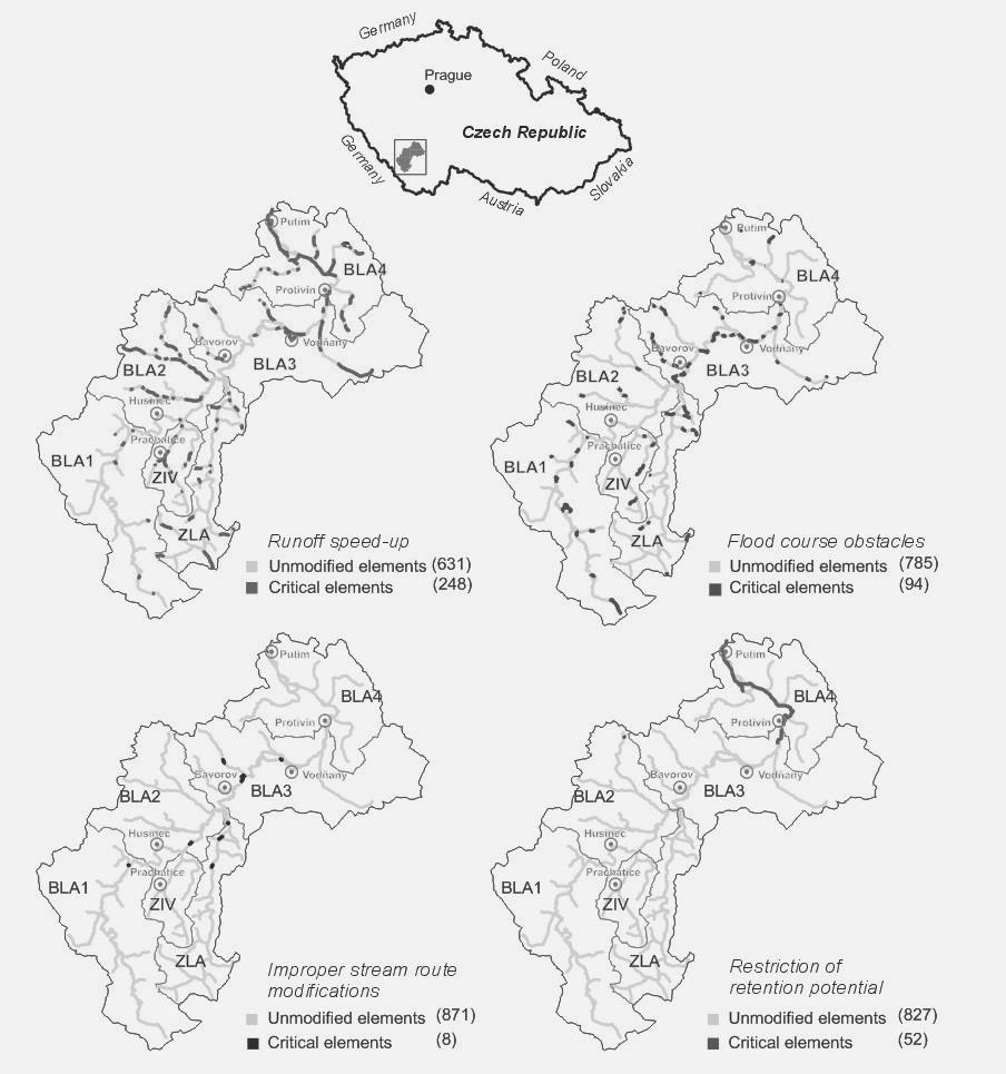 Magdeburger Gewässerschutzseminar 2010 U tém jedné t etiny kritických úsek se navíc setkáváme se soub hem více typ kritických úprav.