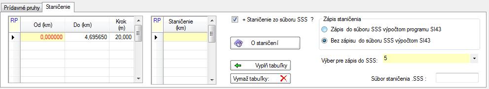 Poloměry výškových oblouků: Program posoudí navržené poloměry výškových oblouků podle zásad čl. 8.16 normy (zastavení a předjíždění, tabulky 17 a 18).