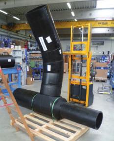 PE 100 T-kusy svařené konstrukce se