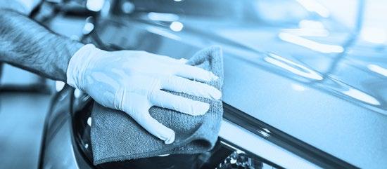 Skladba výrobků obsahuje vše, co lakovna ke svému provozu potřebuje: čisticí a lešticí utěrky, produkty k maskování jako jsou papíry a fólie nebo mnoho variant lepicích a
