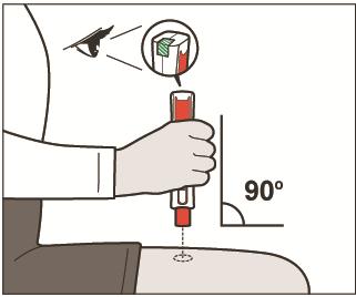 Podání injekce 5. Odstraňte víčko z pera přípravku Zinbryta a. Stáhněte víčko z pera v přímém směru a odložte je stranou (viz obrázek E). Pero je nyní připraveno k podání injekce. Upozornění!