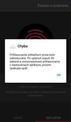neúspešnom prihlásení Obrázok 12: