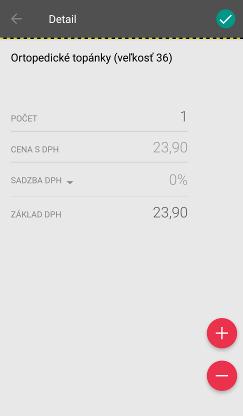 Strana 46 / 107 Obrázok 31: Vrátenie tovaru Detail položky na vrátenie 6.