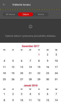 Strana 49 / 107 Obrázok 34: Vrátenie tovaru Výber dátumu a vloženie poradového čísla - Po vložení poradového čísla dokladu systém vyhľadá a zobrazí položky daného dokladu, ktoré je možné vrátiť (s
