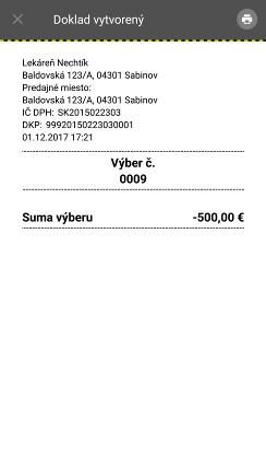 Strana 53 / 107 Obrázok 37: Výber 3.9.6 Úhrada faktúry Pre vytvorenie dokladu na úhradu faktúry podnikateľ vyberie zo zoznamu typ dokladu Úhrada faktúry.