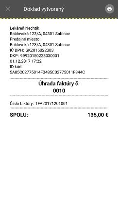 vystaviť i so zápornou sumou vložením