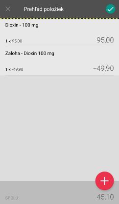 Strana 58 / 107 Obrázok 41: Doklad o predaji s odpočítaním zálohy - náhľad dokladu 3.9.