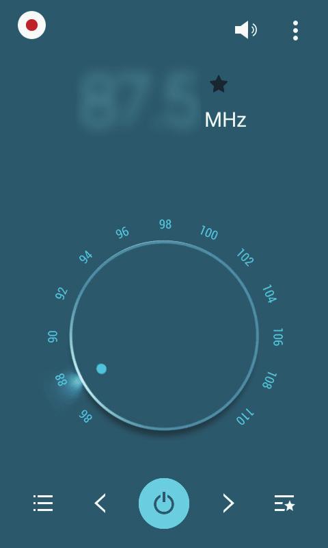 Užitečné aplikace a funkce Klepnutím na ikonu zapněte FM rádio. Ze seznamu rádiových stanic vyberte požadovanou stanici a klepnutím na položku se vraťte na obrazovku FM rádia.