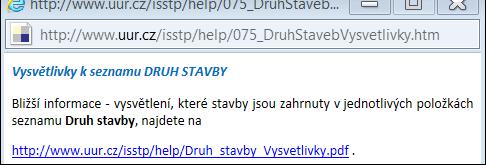 4.1.1 Seznam Druh stavby Pokud si v seznamu Druh