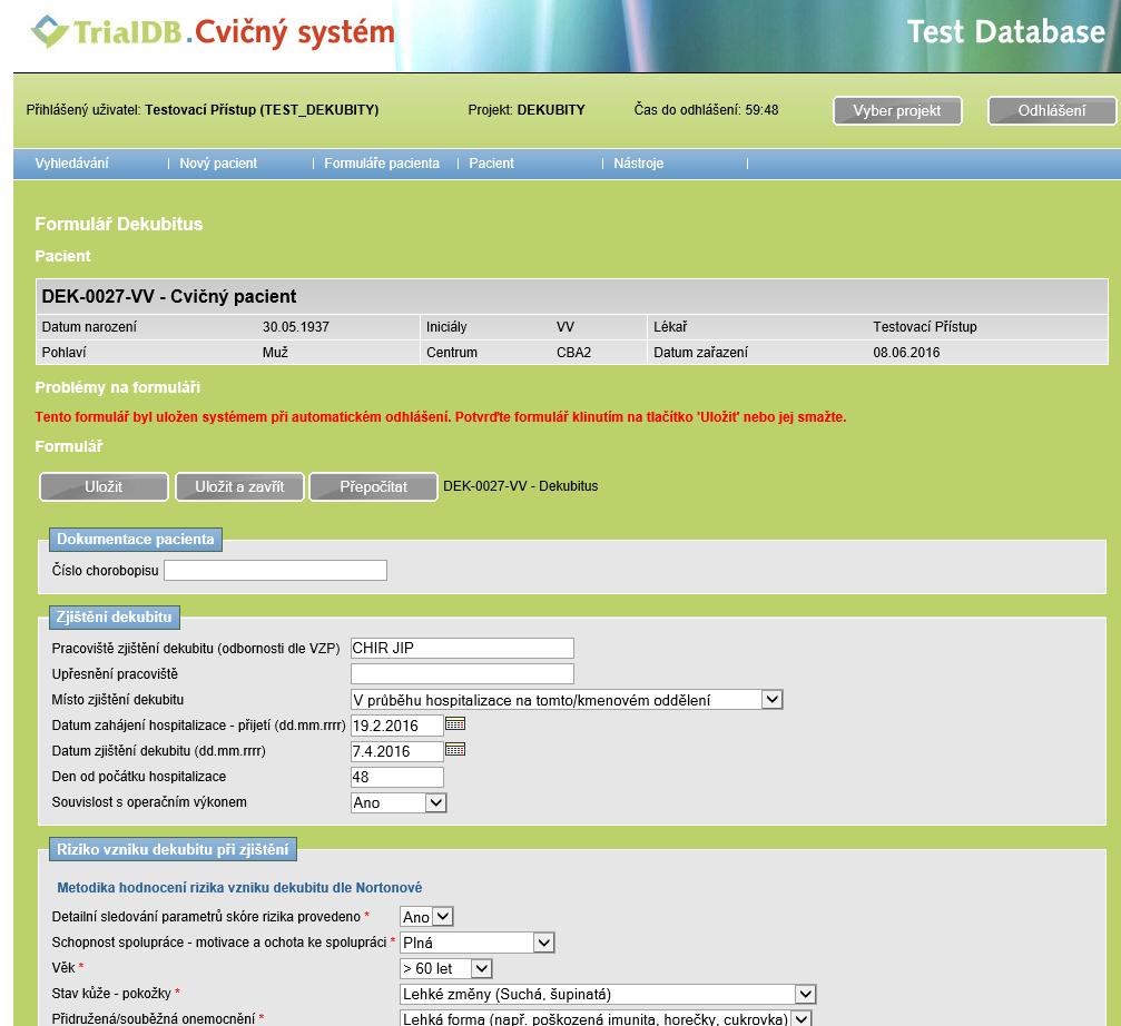 Edukační materiály V rámci projektu byla vytvořena edukační prezentace umístěná na portálu www.dekubity.