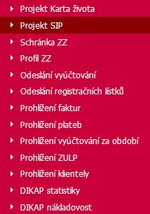 3.2 Zobrazování údajů o klientele Jakmile je lékař přihlášený k portálu