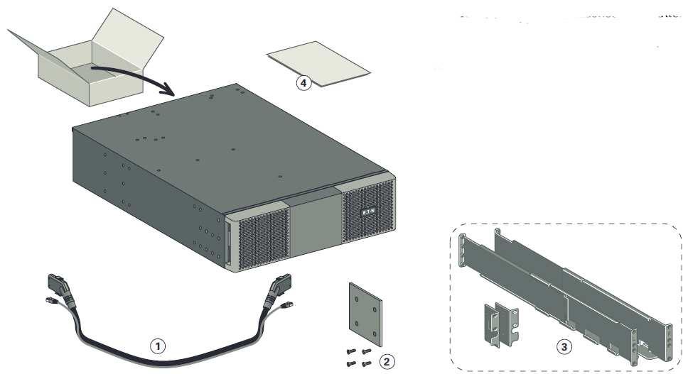 INSTALACE ČESKY Pokud jste si objednali Externí Bateriový Modul (EBM), zkontrolujte, zda spolu s modulem byly dodány následující položky: 1.