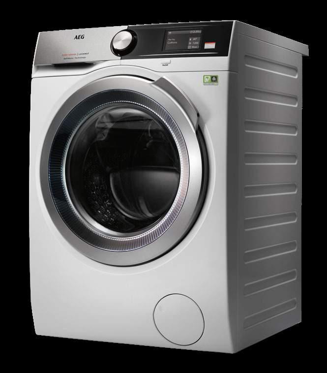 12 13 AEG SOFTWATER L9FEA69S* ColourPro program pro maximální zachování barvy Power 59 min, 5 kg Vlna/Hedvábí Antialergický Džíny Čištění pračky +: zlepšuje distribuci aviváže a chrání a zjemňuje