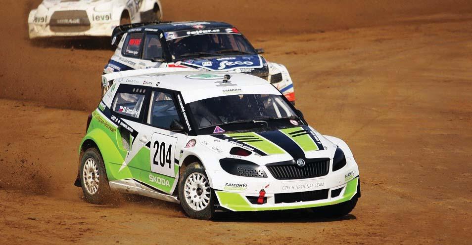AUTOKROSOVÁ FABIA sbírá úspěchy v Evropě Martin Samohýl vybojoval s vozem Škoda Fabia v loňské sezoně v autokrosovém mistrovství Evropy skvělé třetí místo v divizi Touring.
