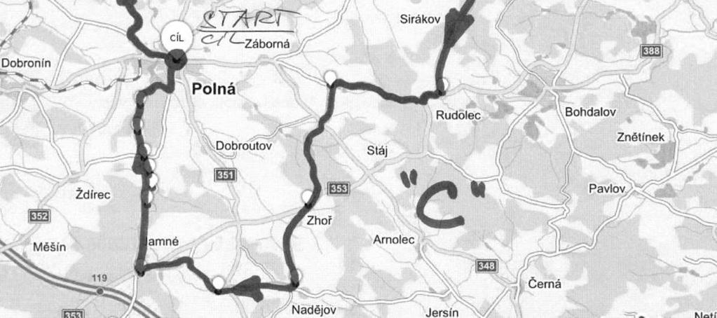 Trasa A je určena pro rodiče s dětmi, trasa B pro středně zdatné a trasa C pro zdatnější cyklisty. Jednotlivé trasy budou značeny a každá má své specifické úkoly, které budou účastníci plnit.
