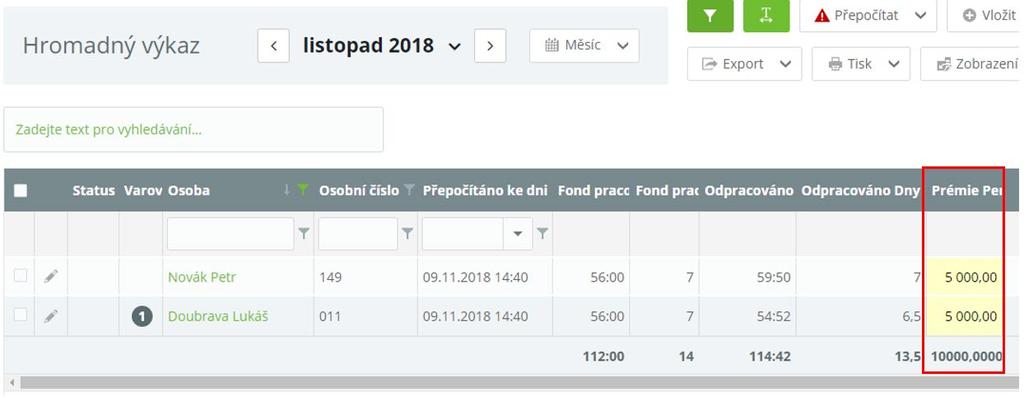 Jelikož se jedná o ručně vloženou hodnotu a nejde o hodnotu systémem spočítanou,