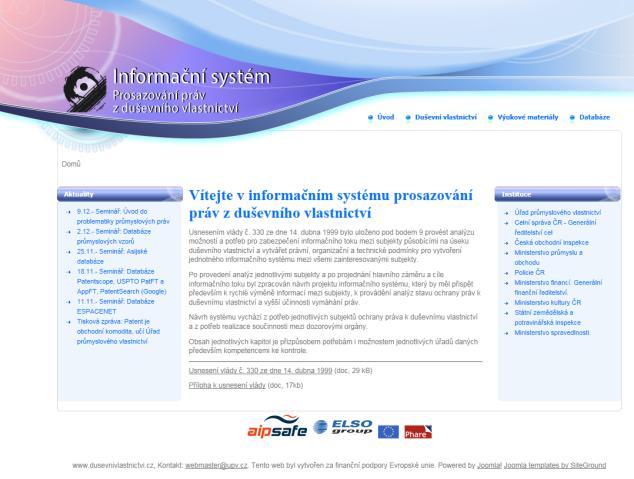 Enforcement support Portal Intellectual Property for extensive