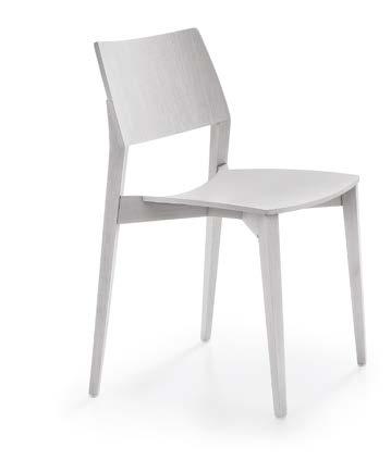 13 Moderní designová kolekce židlí ELLA z dílny designéra Giancarla Bisaglii z bukového nebo dubového dřeva v kombinaci s překližkovým sedákem a opěradlem přináší osobitý design a velký komfort