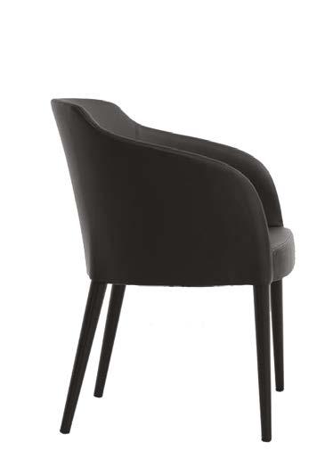 / The design armchair LUCY made of cold-injected foam ensures high quality of seating and comfort.