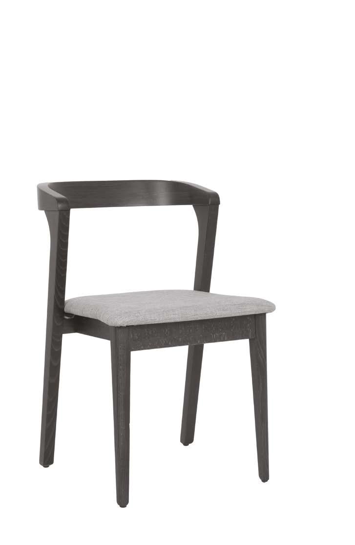 66 EMMA Židle z masivního dřeva - stohovatelná / Chair made of solid wood - stackable / Stuhl aus Massivholz - stapelbar Bukový rám / Beech frame / Buchenrahmen Čalouněný sedák a dřevěné tvarované