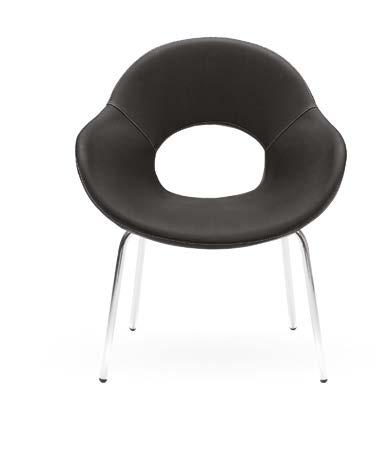 The quality of seating is guaranteed by a high-quality cold foam shell. The shell is upholstered in fabric or leather.