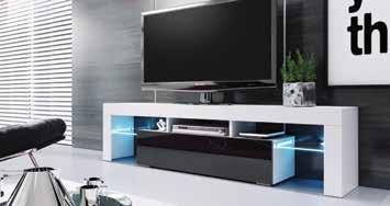 černá - plast v barvě chróm TV STOLKY CASA-7105/K 2.