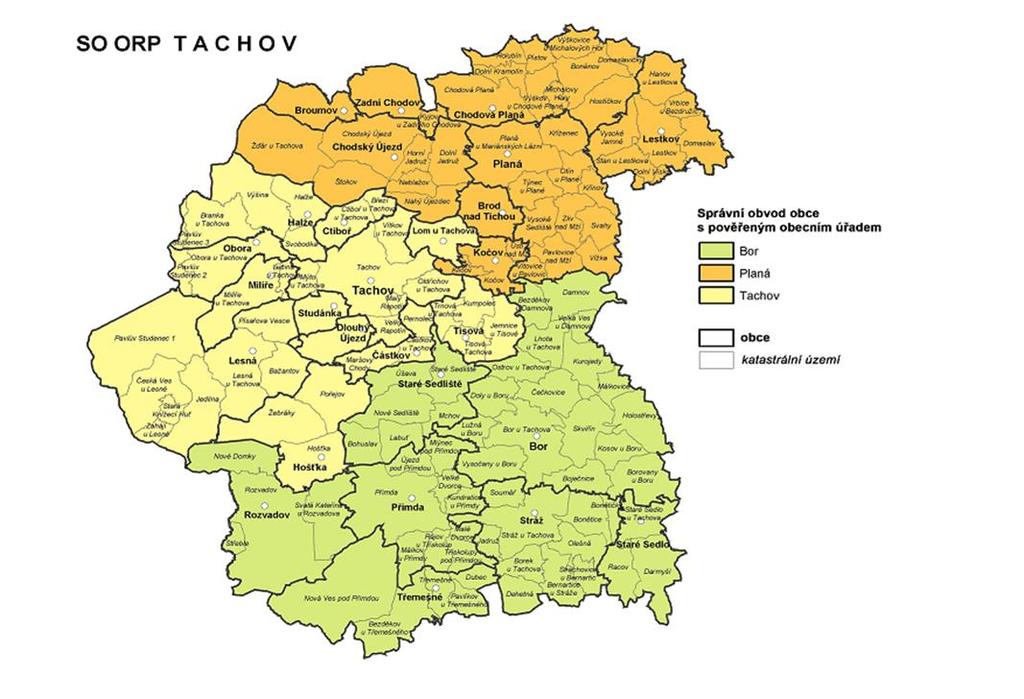 Zpráva z území o průběhu efektivní meziobecní spolupráce v rámci správního obvodu obce s rozšířenou působností Tachov Téma: Administrativní podpora malých obcí Tento výstup byl financován z