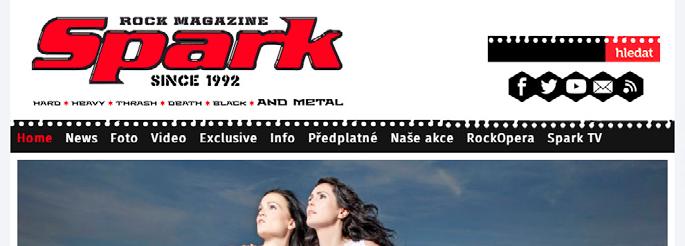 INTERNET Inzertní možnosti: Web: typ www.spark-rockmagazine.cz Facebook: https://www.