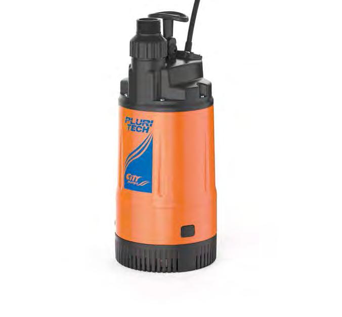 PLURI TECH VÍCESTUPŇOVÁ AUTOMATIC PONORNÁ ČERPADLA Clen wter ROZSAH VÝKONU Domestic use Mximální průtok (. m³/) Mximální výtlk m Restrt tlk:.