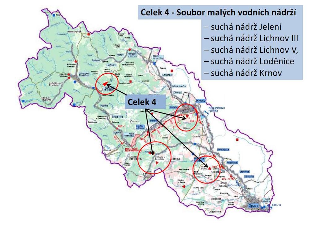 Vyhodnocení střetů s hodnotami a limity území Soubor opatření na horní Opavě je koncipován komplexně s cílem eliminace negativních dopadů povodňových stavů na civilizační hodnoty území.