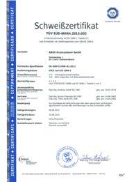 Svářečská kvalifikace podle EN 1190-1 Kvalitativní požadavky podle DIN EN ISO 3834-2
