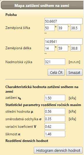 Zatížení větrem Je uvažován základní tlak větru 25m/s. Součinitel zatíženi je v souladu s EN 1991 uvažovaný f = 1,50. Uvedena užitná zatíženi jsou v souladu s EN 1991-1.