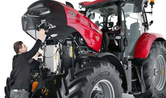 Provoz traktorů Case IH Maxxum je snazší, díky jednoduché a rychlé denní kontrole.