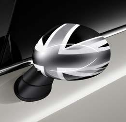 Vašeho vozu MINI. Kryty vnějších zpětných zrcátek v designu Black Jack. Kryty vnějších zpětných zrcátek v designu Union Jack. Kryty vnějších zpětných zrcátek v designu Gold Jack.