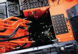 Model ZX160LC-6 byl navržen a zkonstruován pro práci v těch nejnáročnějších prostředích, včetně měkkého terénu a kamenitého zemního podloží. Zesílení pro bezpečnější pracovní prostředí.