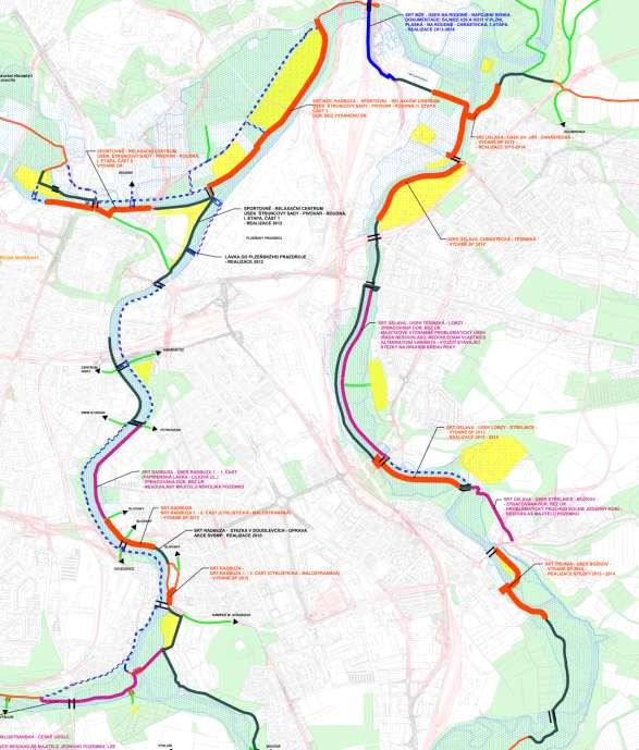 Greenways sportovně rekreační trasy v údolích
