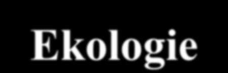 Lesnictví Biologie Ekologie Ekologie lesa 18.