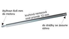 Strana 25 1089 PRODLOUŽENÍ ROŽNĚ K MOTORU - 12 ks 410,80 497,07 17,12 20,71 Propojení ráhna a motoru přes stěnu krbu.