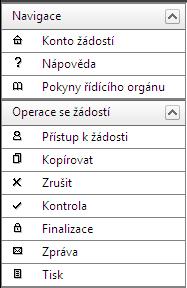 ~ 21 ~ Uživatelská tlačítka aplikace Tato tlačítka jsou hlavním nástrojem pro editaci polí. Nejčastěji jsou využívána tato: Nový záznam slouží k přidání další položky, osoby, adresy apod.