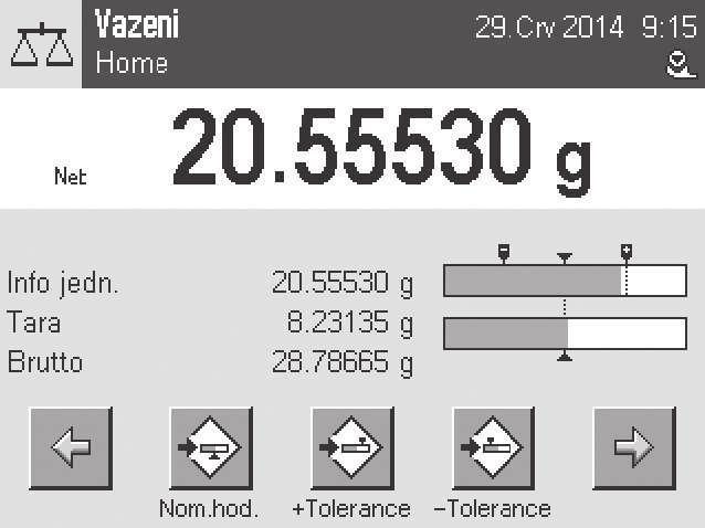 2 1 2 Zadní strana 1 Připojení systému (kabel terminálu) 2 Výškově nastavitelné nožky 3.2 Uživatelské rozhraní 3.2.1 Displej Osvětlený, barevný displej terminálu je dotyková obrazovka, tj.