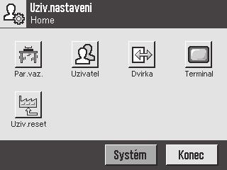 1 > Systém > 2 3 Aplikace Aplikace jsou moduly firmwaru určené k provádění specifických úloh vážení. Váha se dodává s různými předem nainstalovanými aplikacemi.